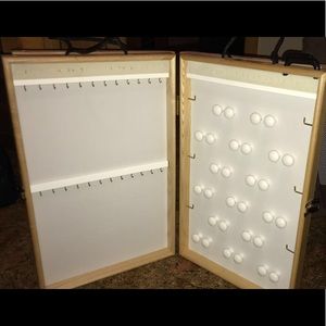 3 showcases for jewelry